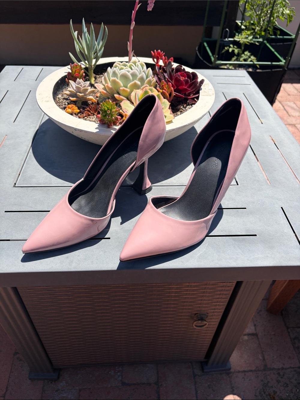 D'Orsay Pointed Heels in Dusty Pink - Women's Elegant Pumps